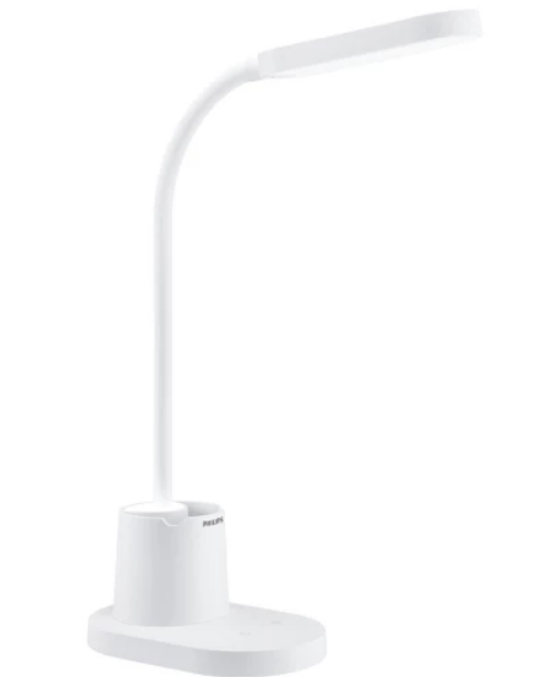 Настільна LED лампа акумуляторна Philips Bucket 7Вт 3000/4000/5700K 1800мАг USB-A білий (929003241107)